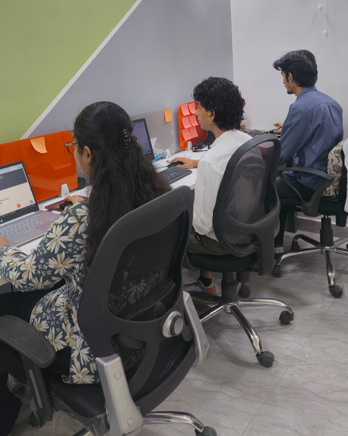 Students exploring digital marketing and AI courses at QualifyEd Academy in Delhi